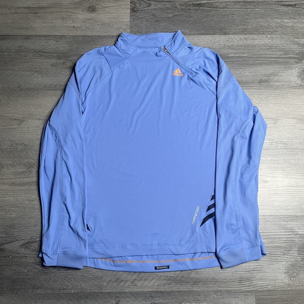 Adidas Women's Formotion Clima365 Blue Angled Zip Size US XL